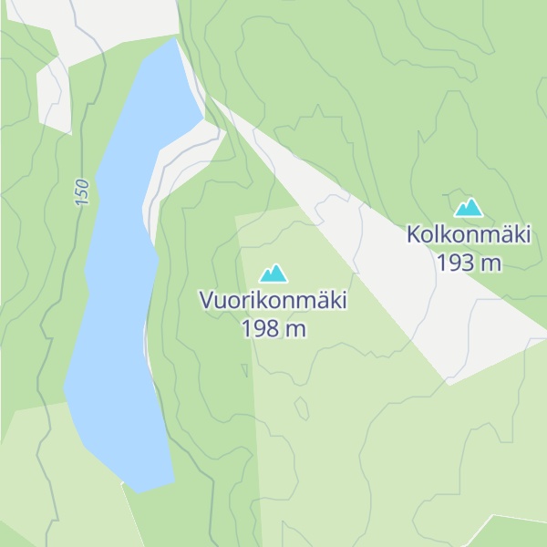 Map of Vuorikonmäki