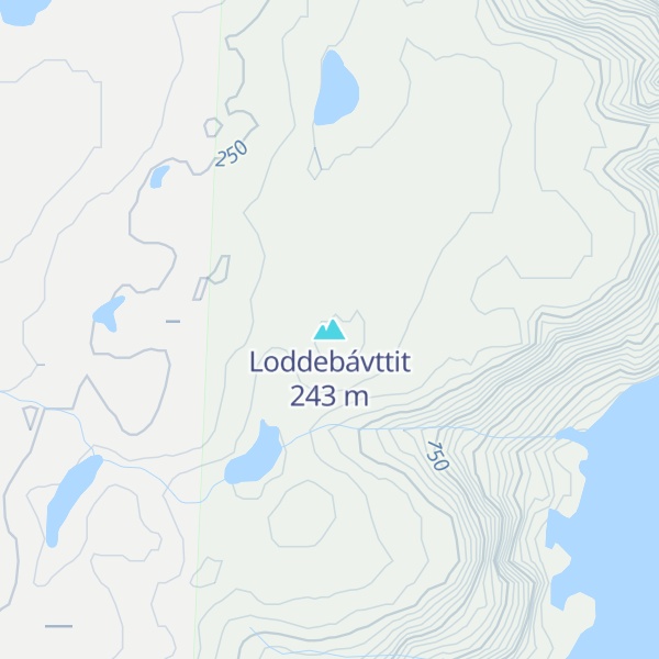 Map of Loddebávttit