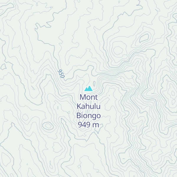 Map of Mont Kahulu Biongo