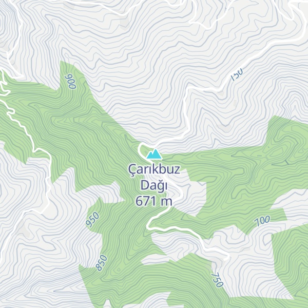 Map of Çarıkbuz Dağı