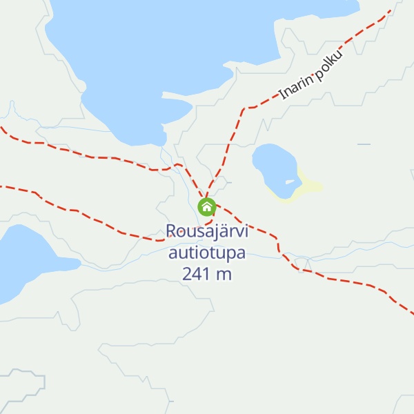 Map of Rousajärvi autiotupa
