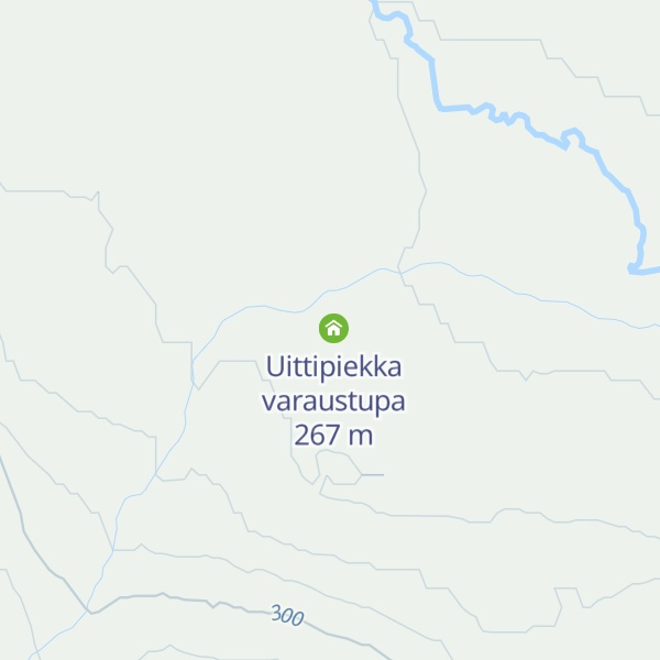 Map of Uittipiekka autiotupa
