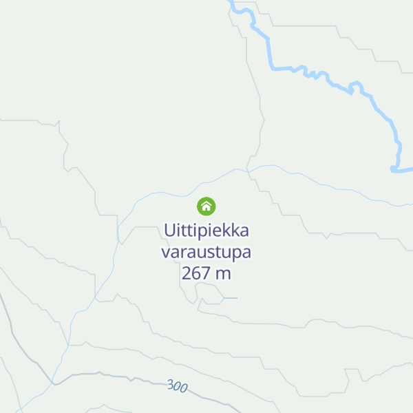 Map of Uittipiekka varaustupa