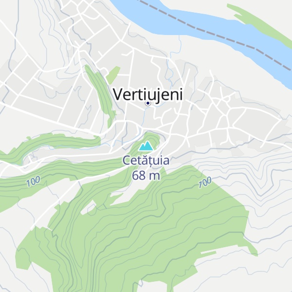 Map of Cetățuia