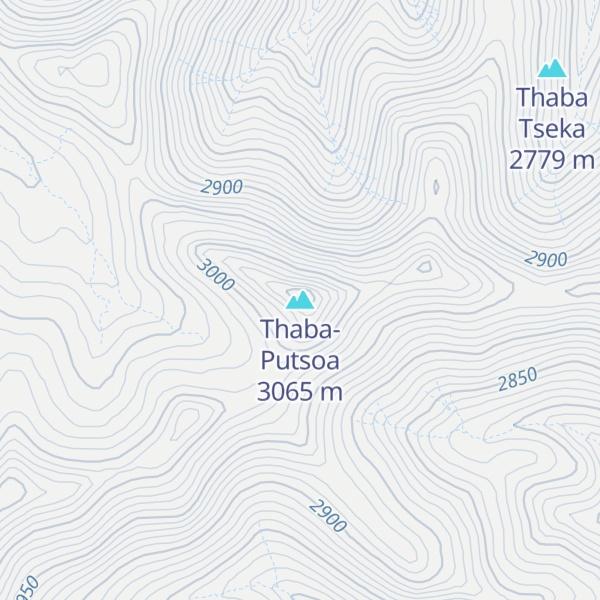 Map of Thaba-Putsoa