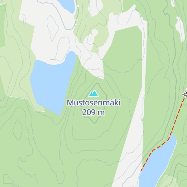 Map of Mustosenmäki