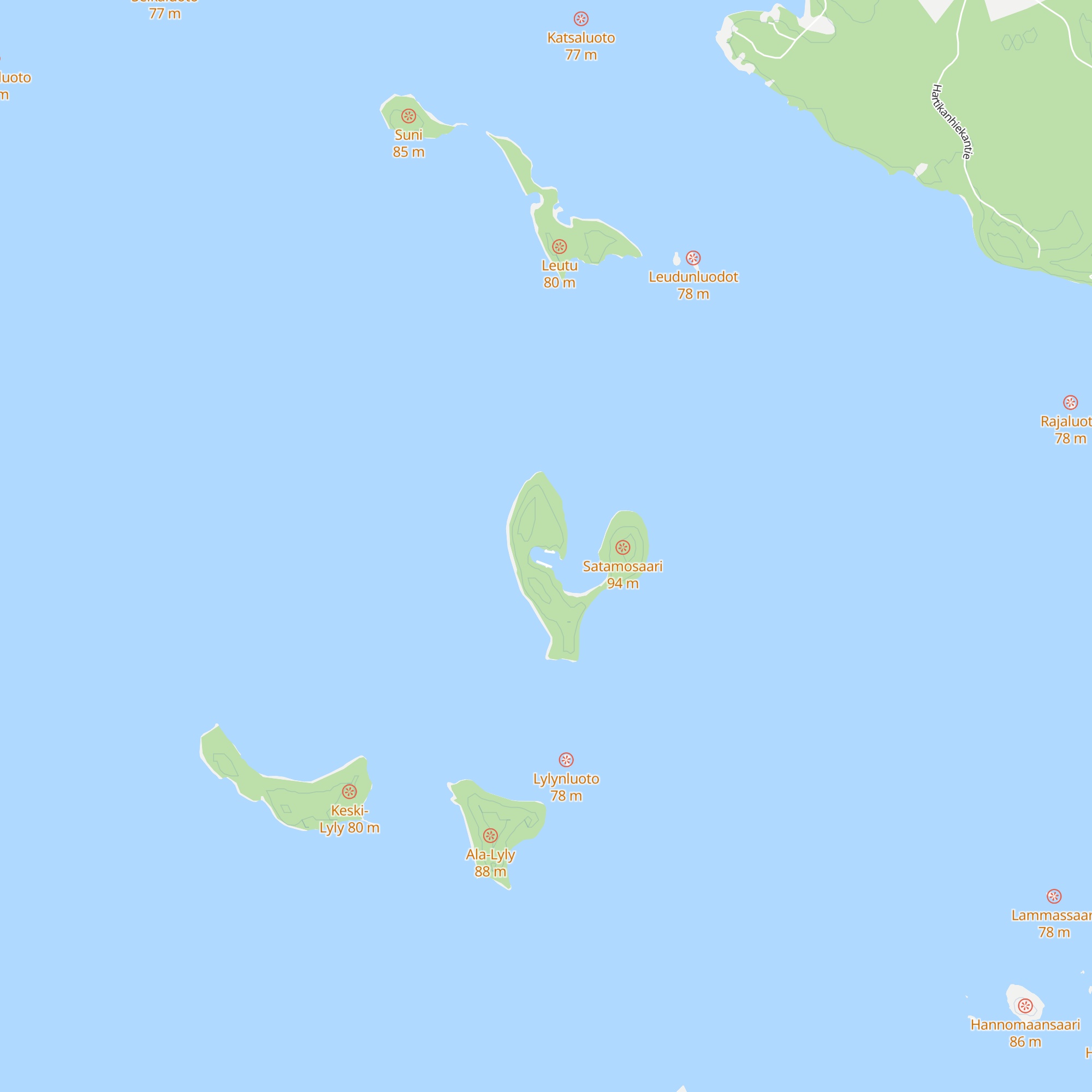 Satamosaari autiotupa map