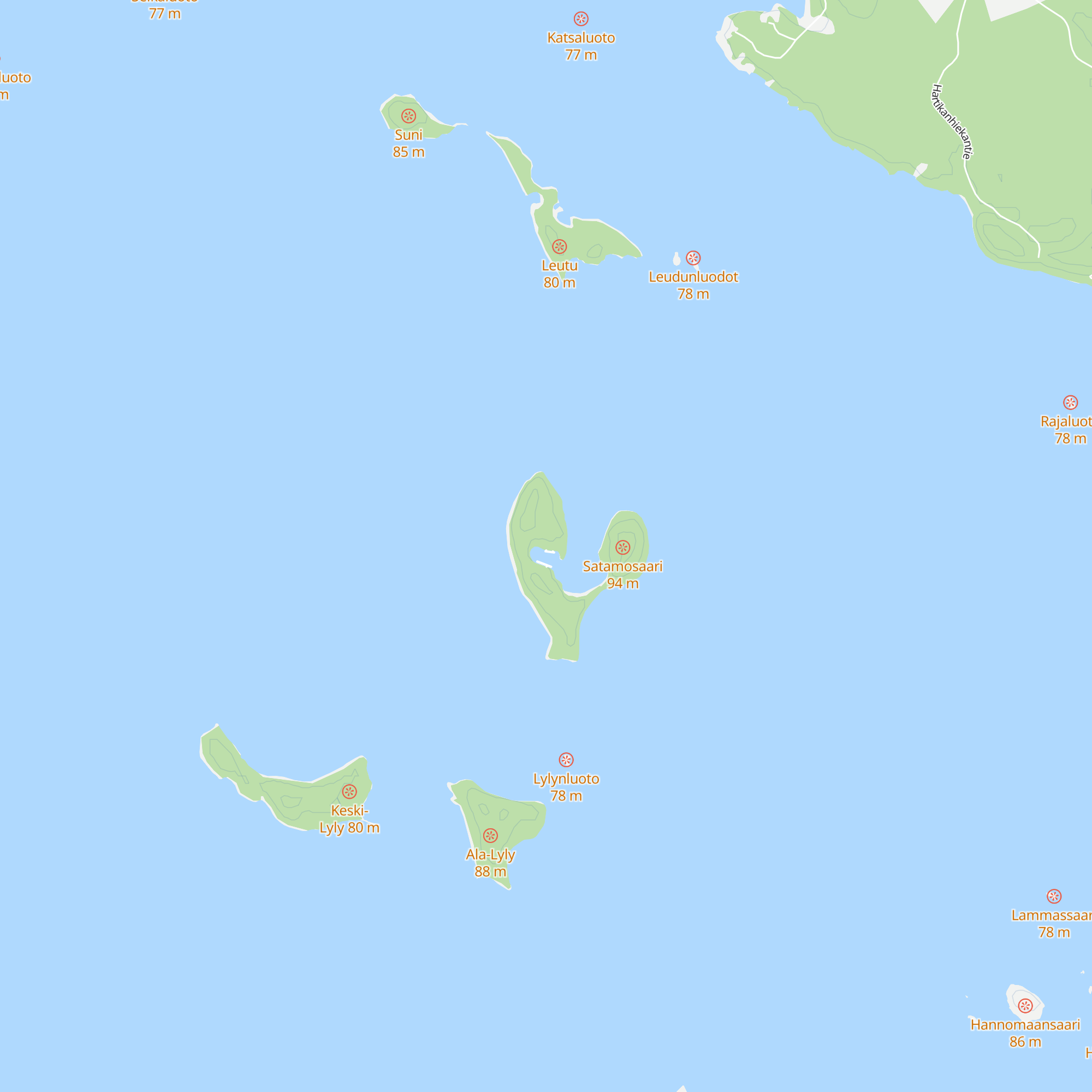 Satamosaari autiotupa map