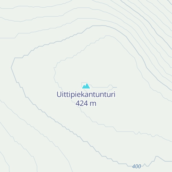 Map of Uittipiekantunturi