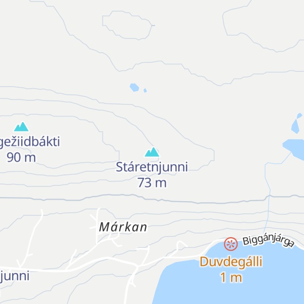 Map of Stáretnjunni