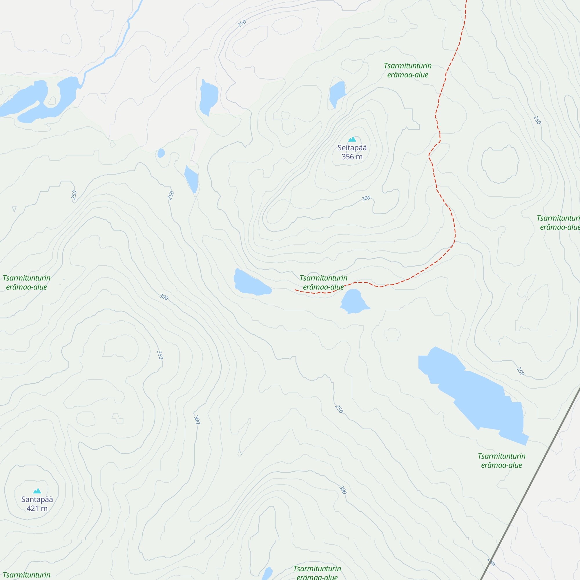 Ahvenlampi autiotupa map