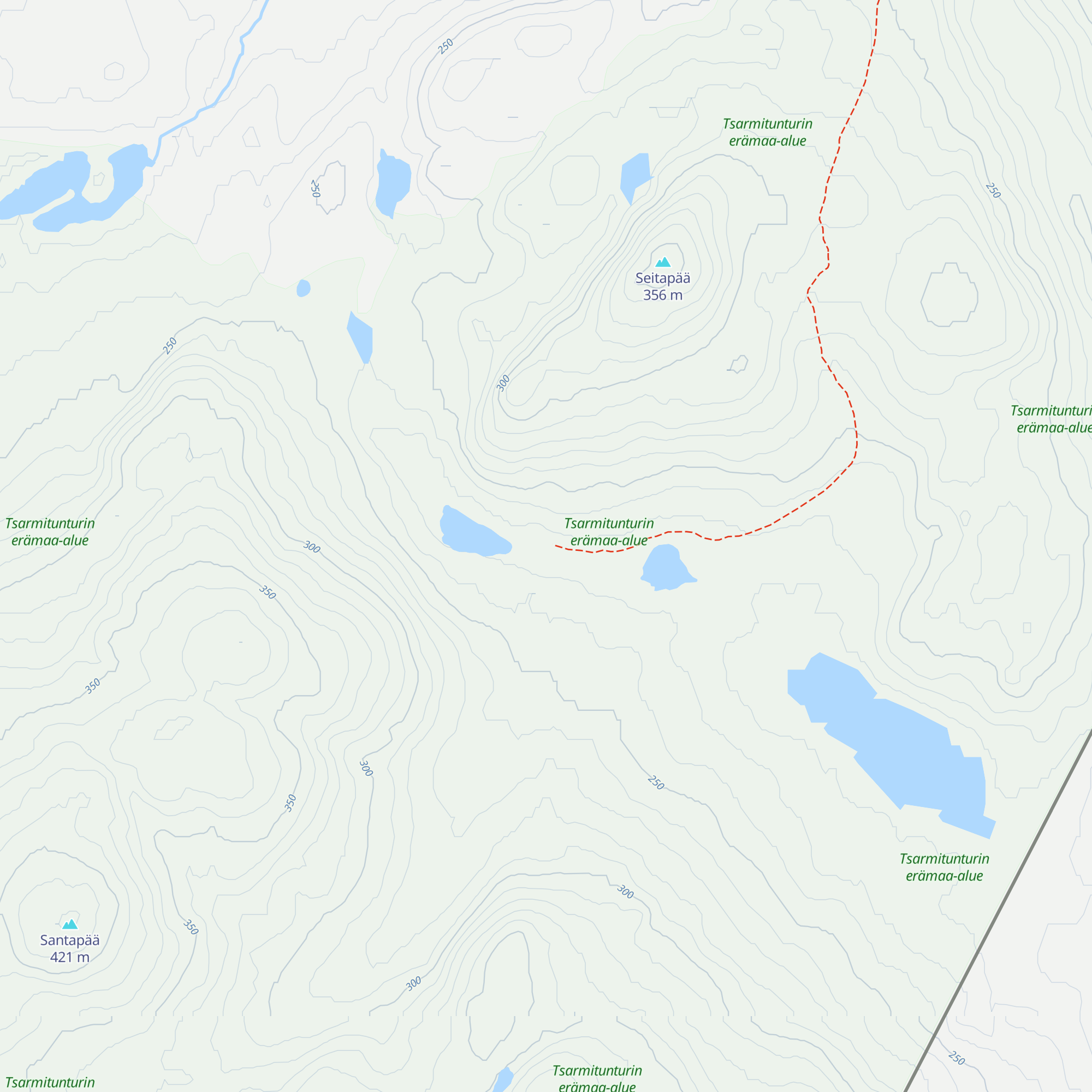 Ahvenlampi autiotupa map