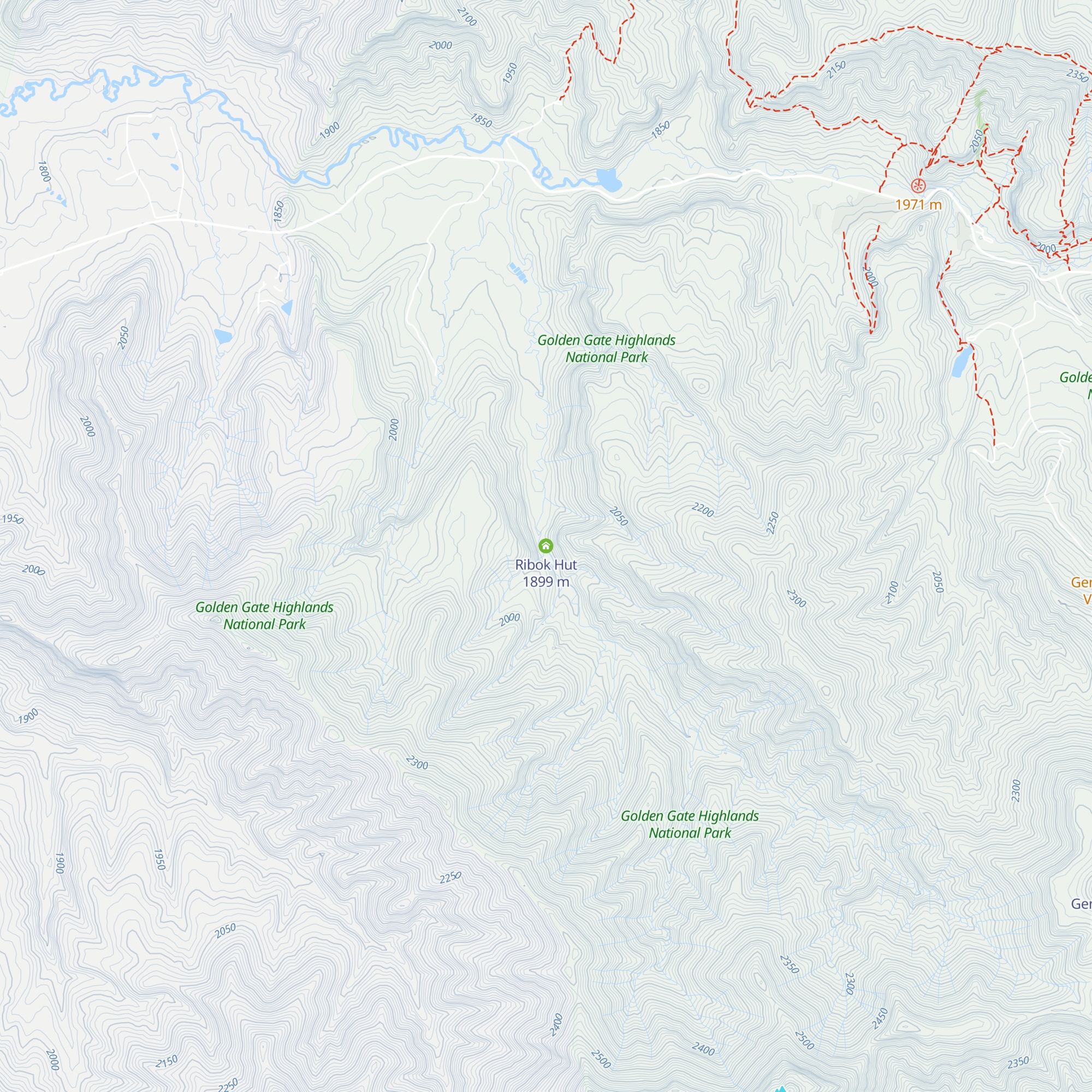 Ribok Hut map