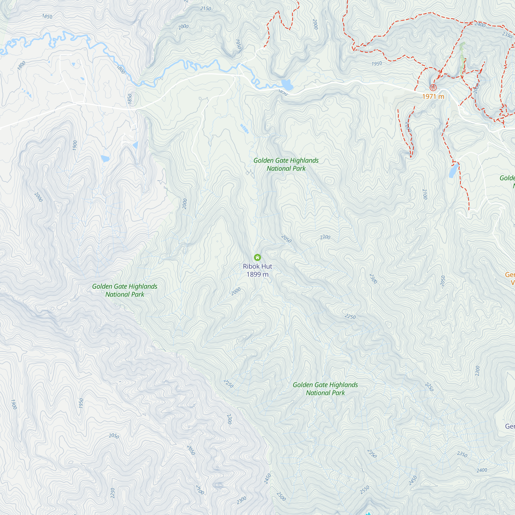 Ribok Hut map