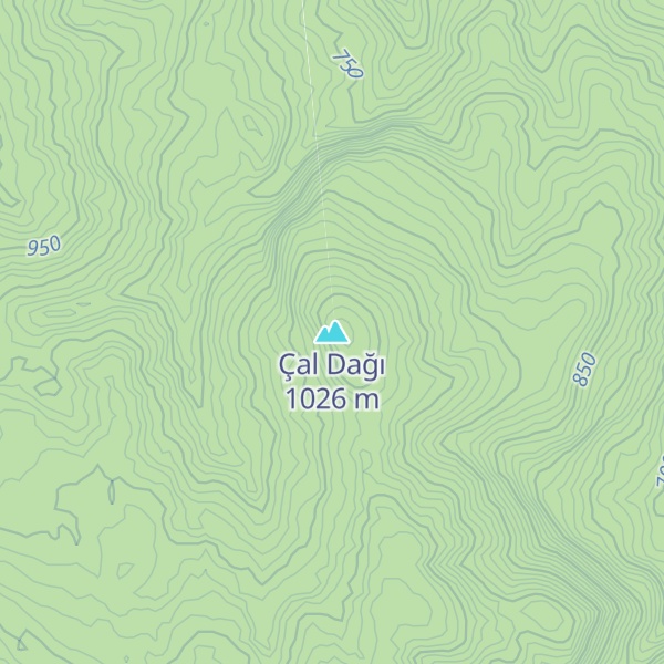 Map of Çal Dağı