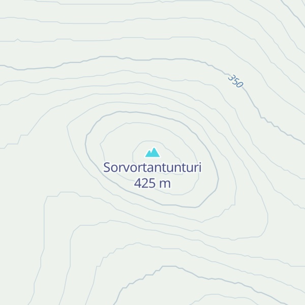Map of Sorvortantunturi