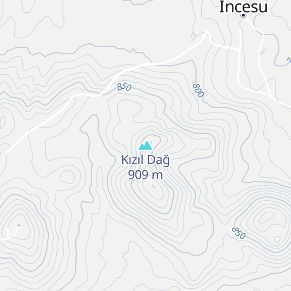 Map of Kızıl Dağ