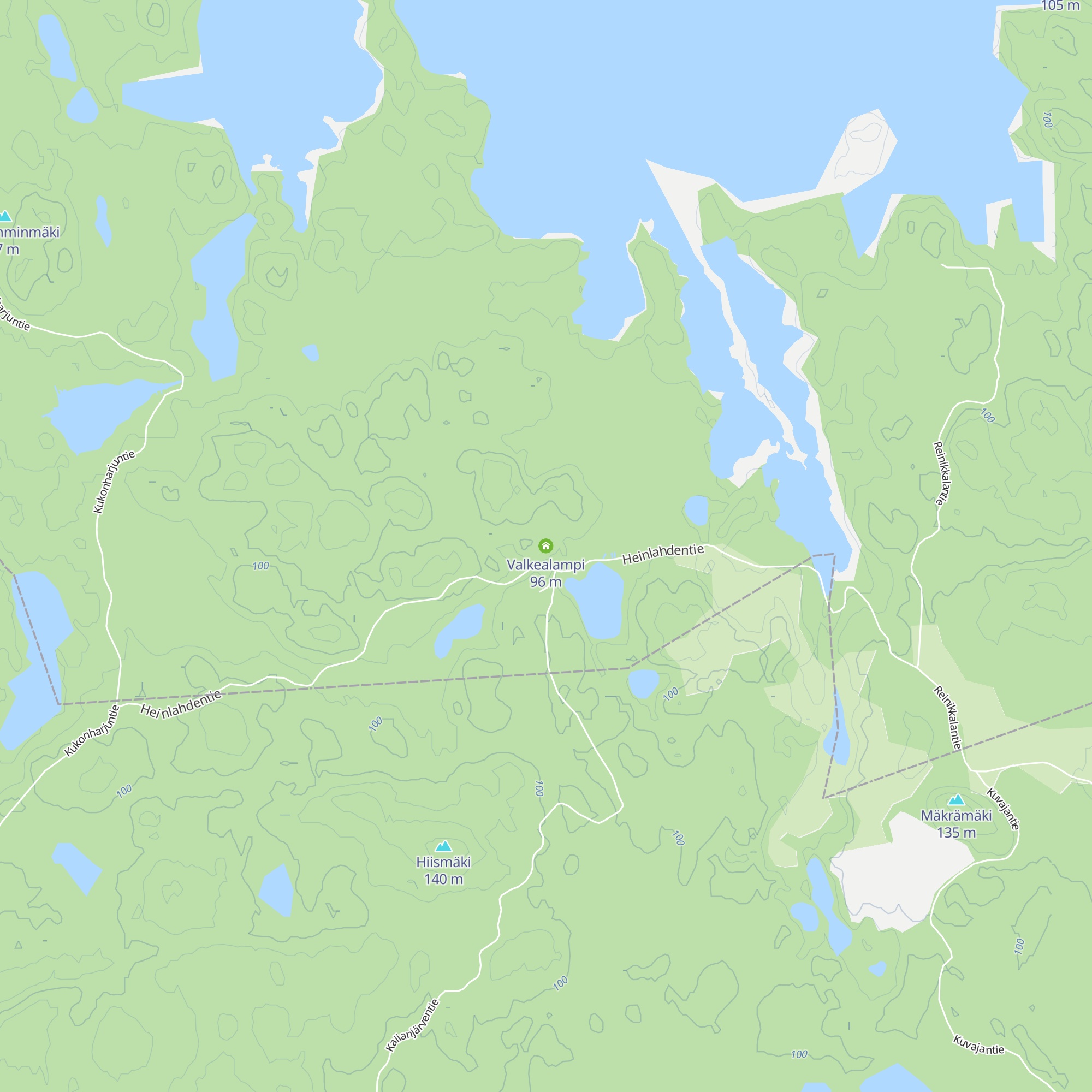 Valkealampi map