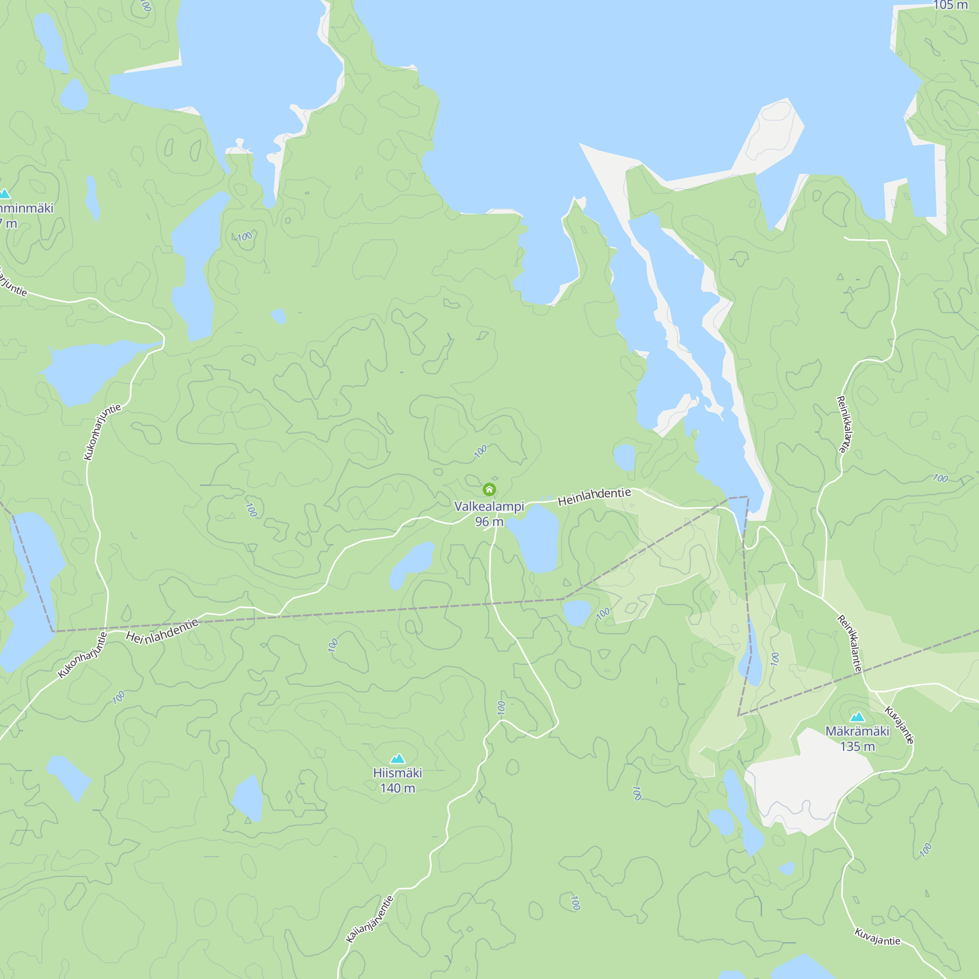 Valkealampi map