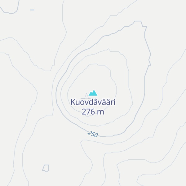 Map of Kuovdâvääri