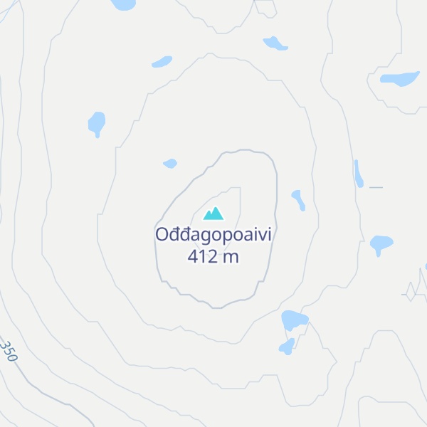 Map of Ođđagopoaivi