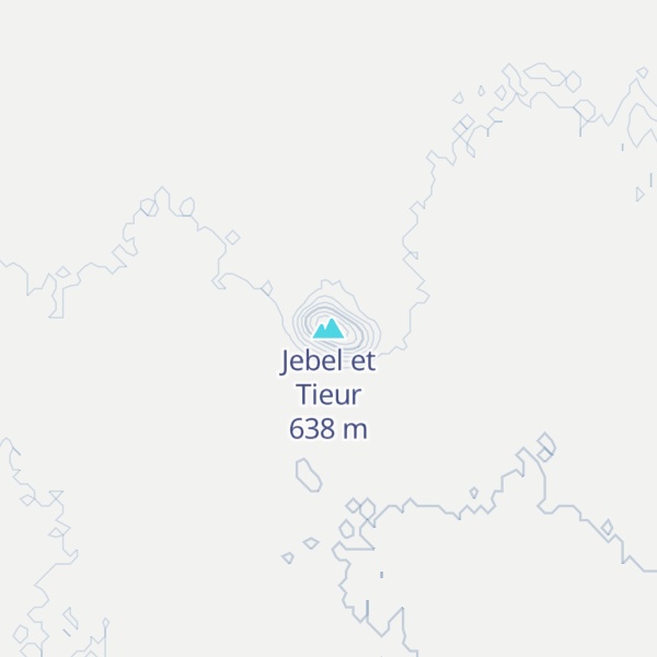 Map of Jebel et Tieur