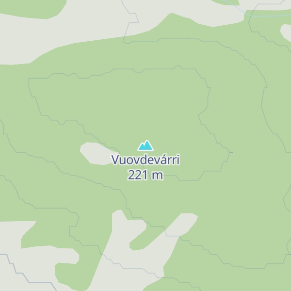 Map of Vuovdevárri