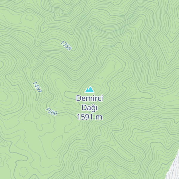 Map of Demirci Dağı