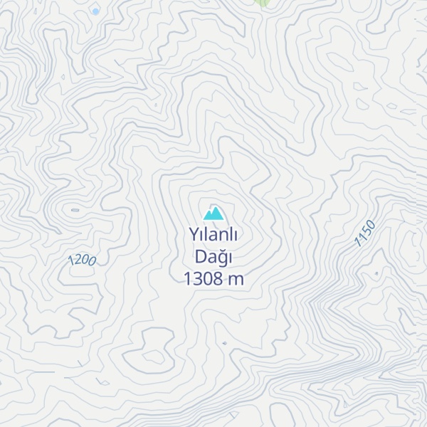 Map of Yılanlı Dağı