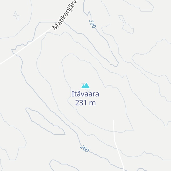 Map of Itävaara