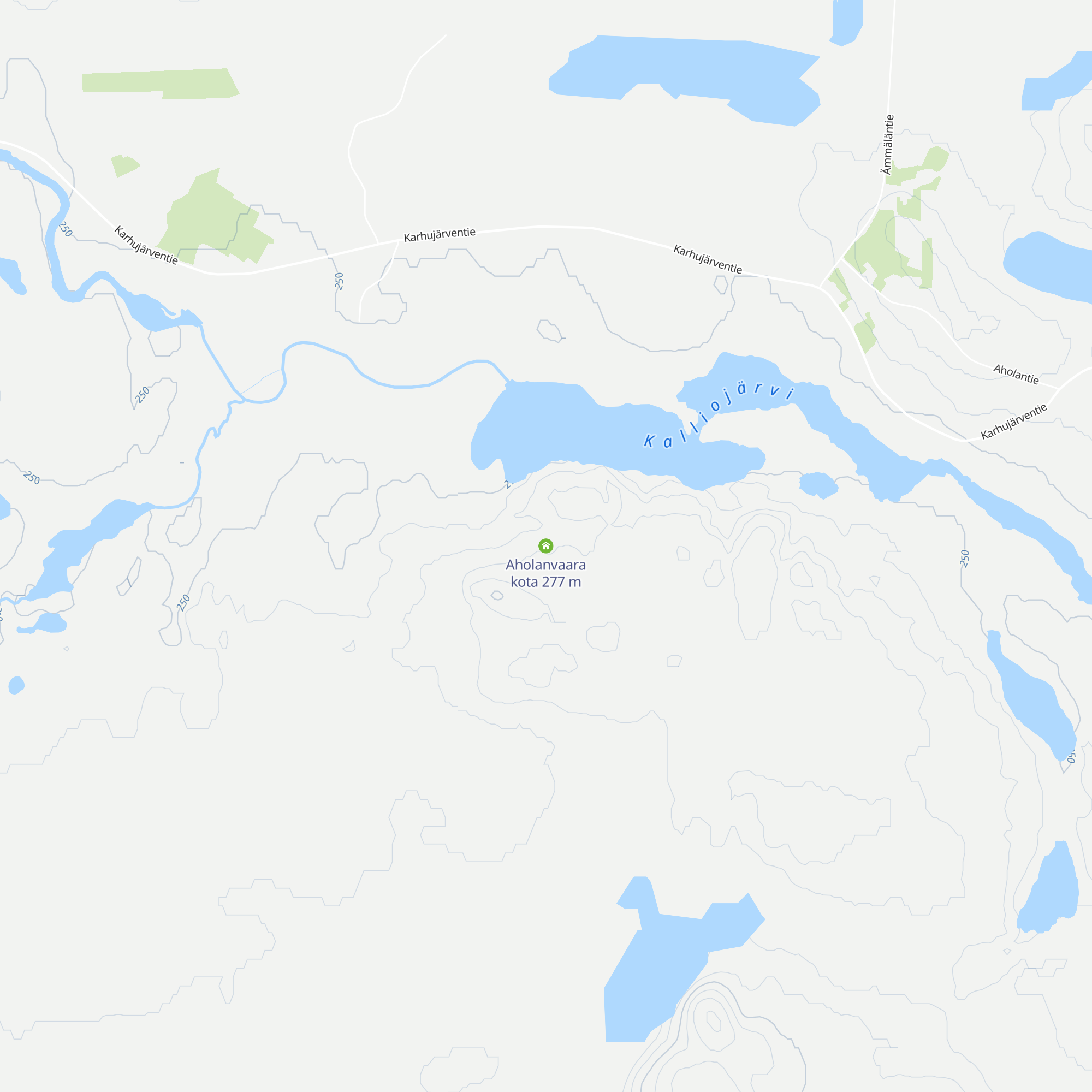Aholanvaara kota map