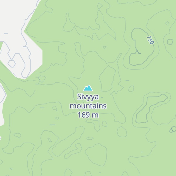 Map of Sivyya mountains