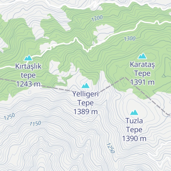 Map of Yelligeri Tepe