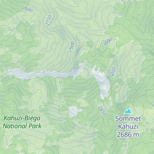Map of Kahuzi