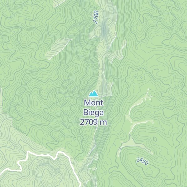 Map of Mont Biega