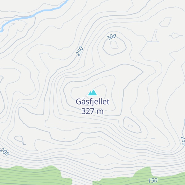 Map of Gåsfjellet