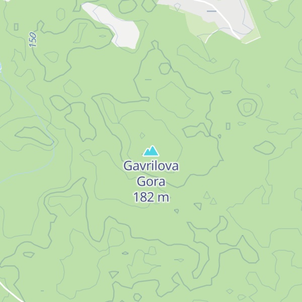 Map of Gavrilova Gora