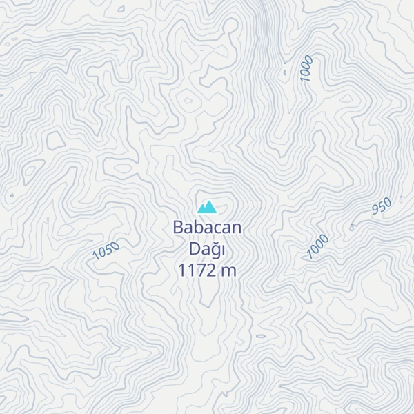 Map of Babacan Dağı