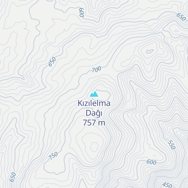 Map of Kızılelma Dağı