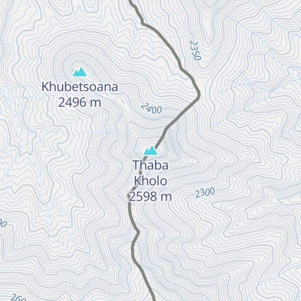 Map of Thaba Kholo