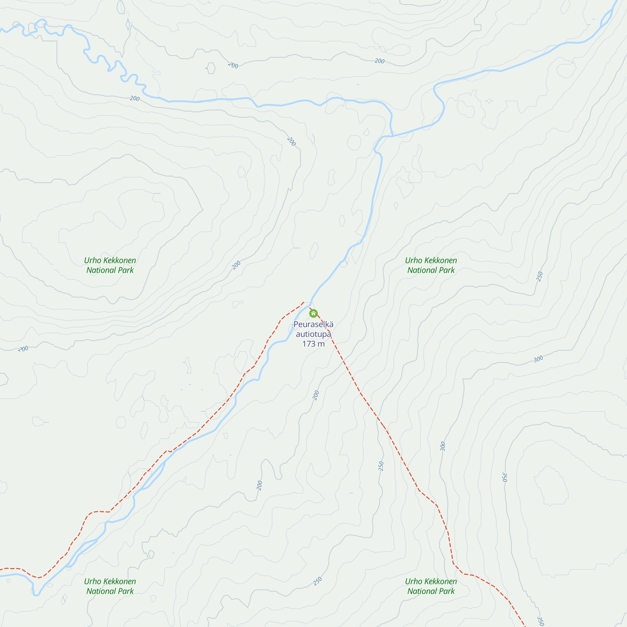 Peuraselkä autiotupa map