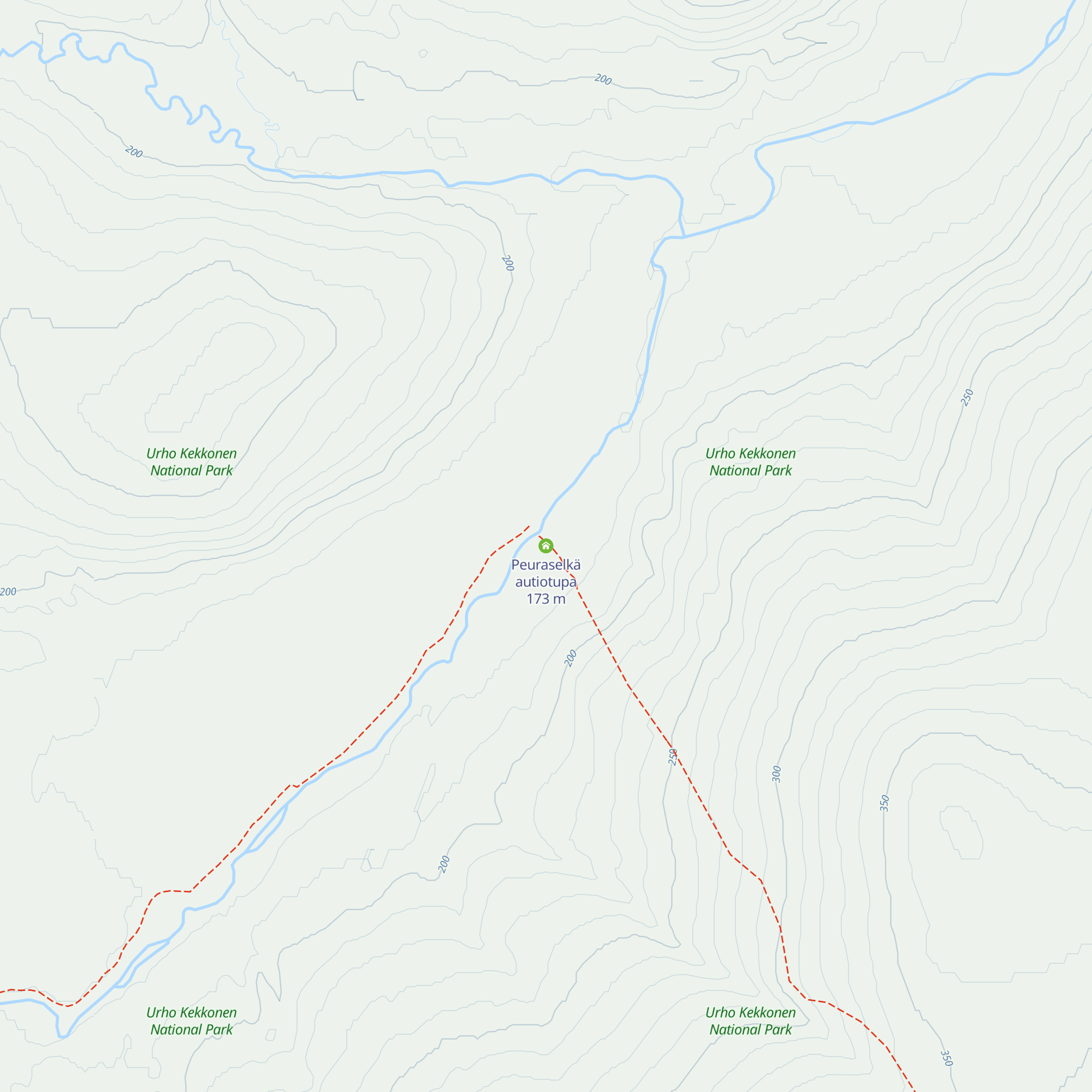 Peuraselkä autiotupa map