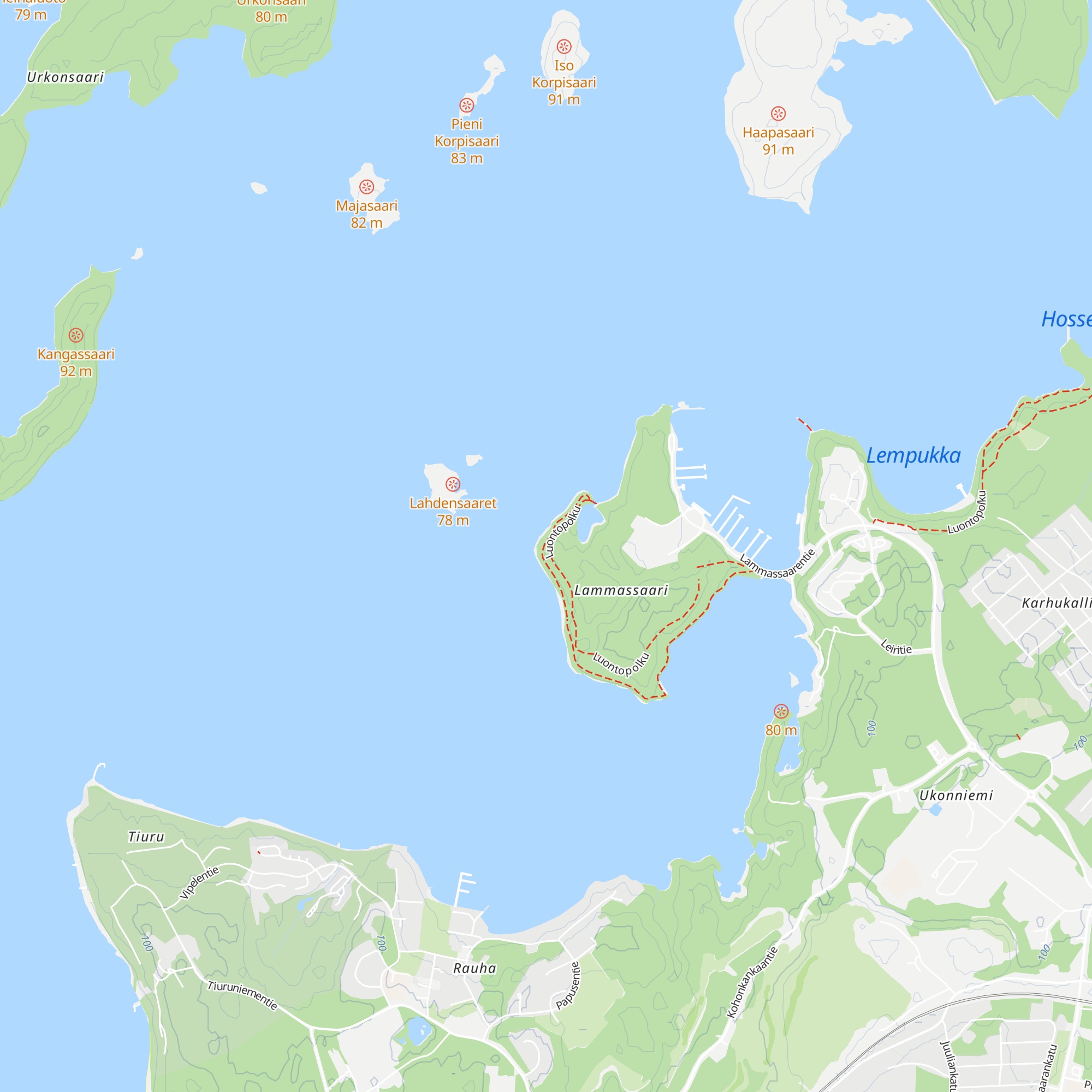 Lammassaaren kota map