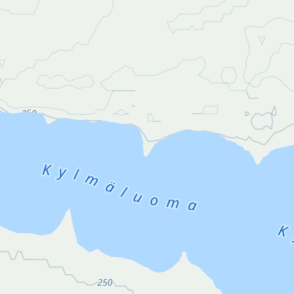 Map of Kylmäluomajärvi kota