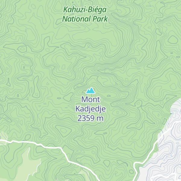 Map of Mont Kadjedje