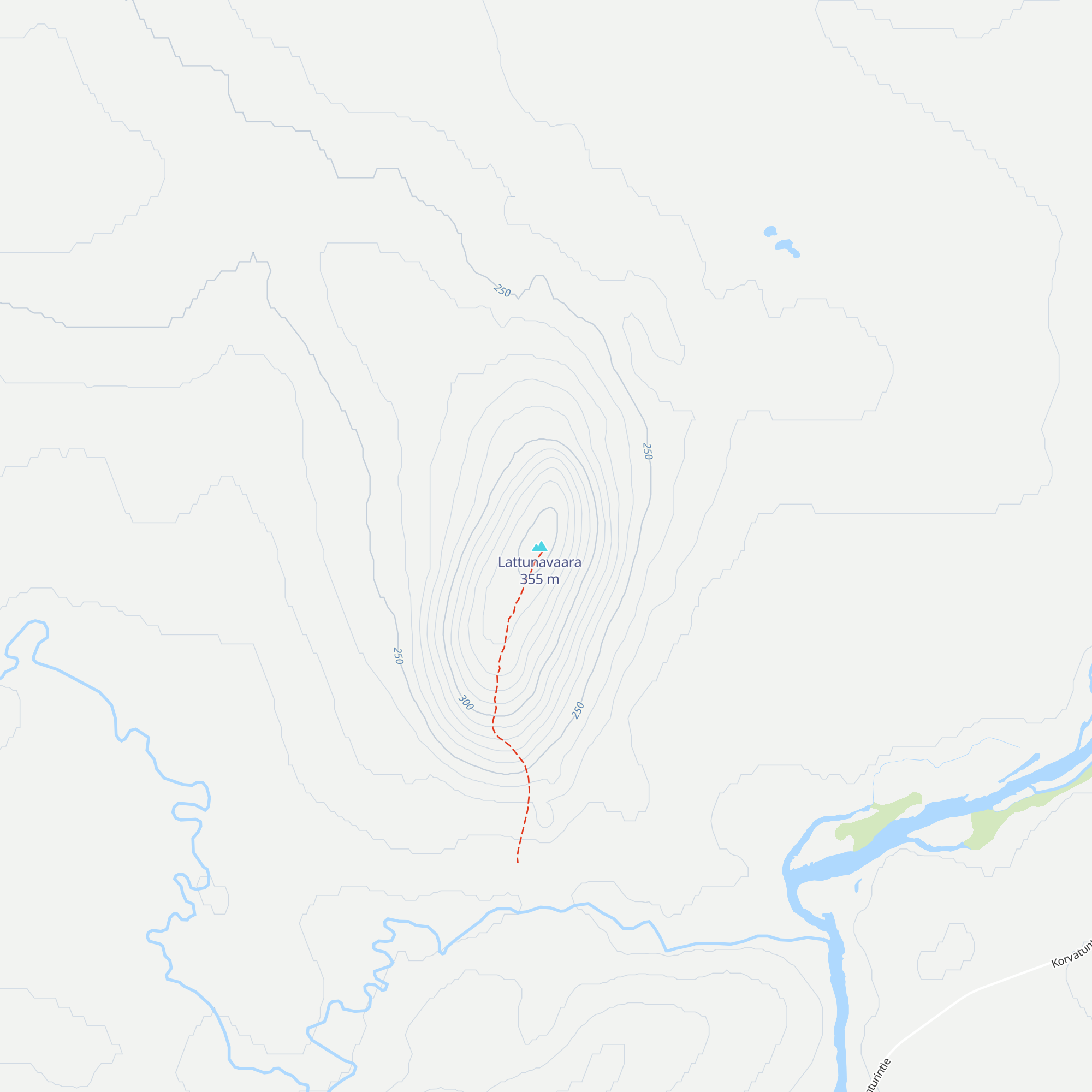 Lattunavaara palovartijan maja autiotupa map