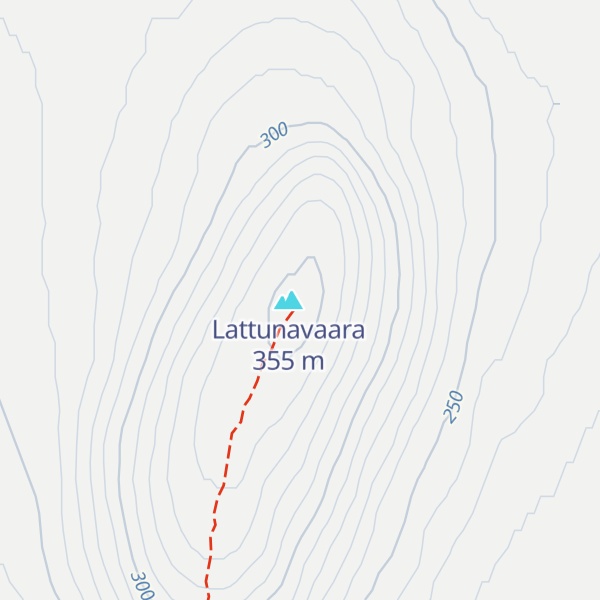 Map of Lattunavaara palovartijan maja autiotupa