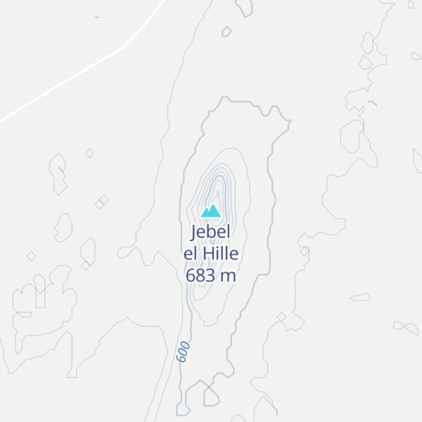 Map of Jebel el Hille