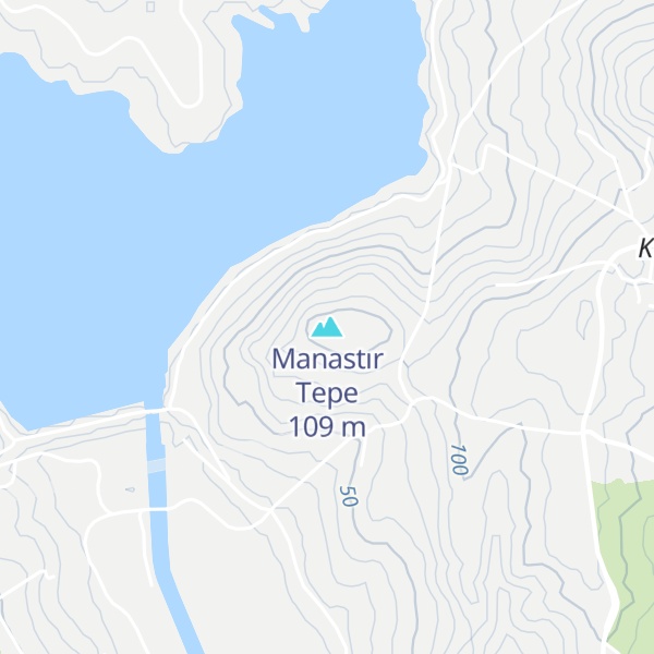 Map of Manastır Tepe