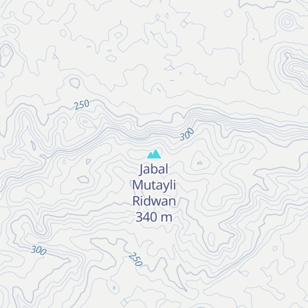 Map of Jabal Mutayli Ridwan